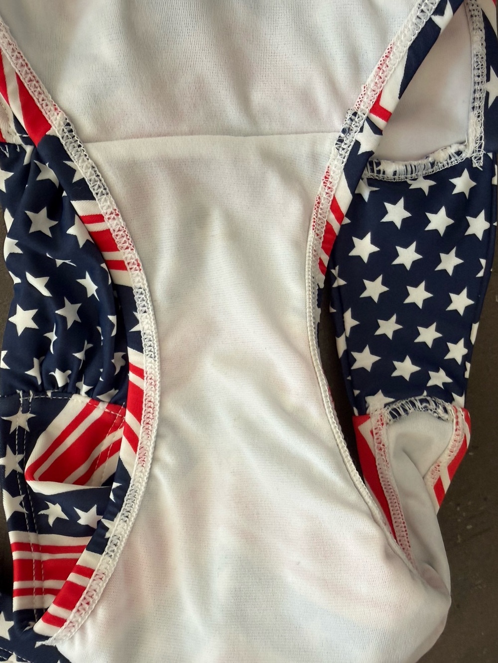 Catalina Patriotic Stars Stripes Low Rise Halter Bikini Navy Red Size Med 8/10 - Picture 14 of 16
